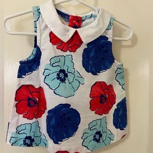 Girls’ sleeveless cotton top, size 18-24 months